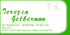 terezia gelberman business card